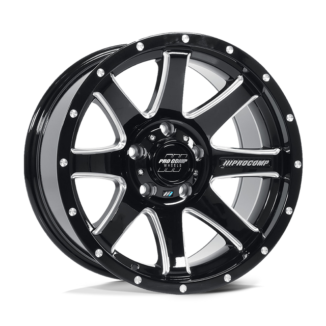 Alliages Pro Comp - PA76 PATRIOT | 17X9 / -6 Offset / 5X127 Modèle de boulon | PXA8176-7973