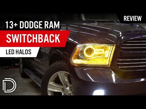 2013-2019 Dodge Ram Projector Style Switchback Led Halos