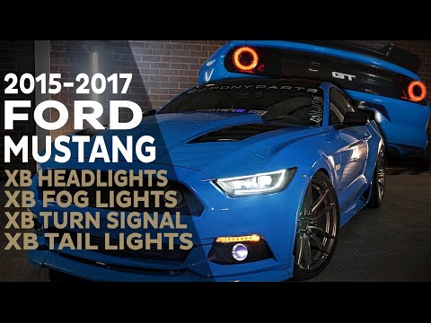Ford Mustang (15-17) : Phares Morimoto Xb Led (balises latérales claires)