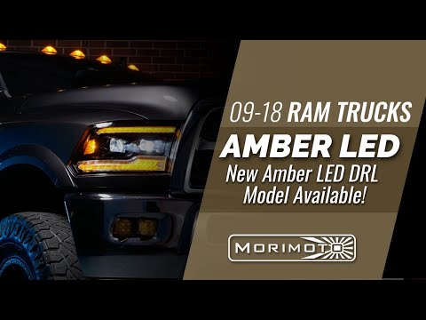 Dodge Ram (09-18) : phares à LED Morimoto Xb (ambre Drl)