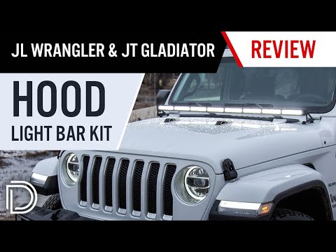 Jeep Jl 2018-2022 Wrangler Hood Led Light Bar Kit