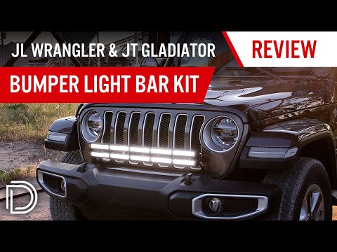 Jeep Jl 2018 2022 Wrangler Bumper Led Light Bar Kit Ess K Customs