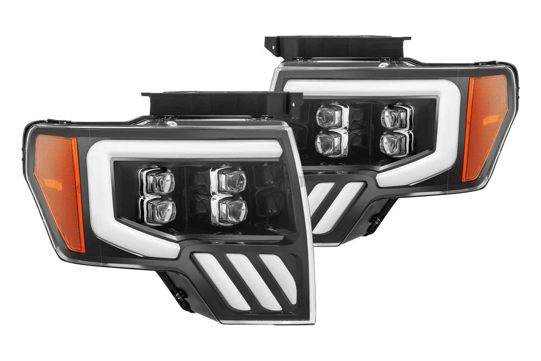 Ford F150 (09-14): Alpharex Nova Jet Black Headlights