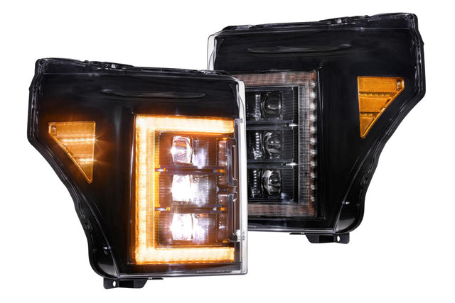 Ford Super Duty (11-16) : phares à LED Morimoto Xb (ambre Drl)