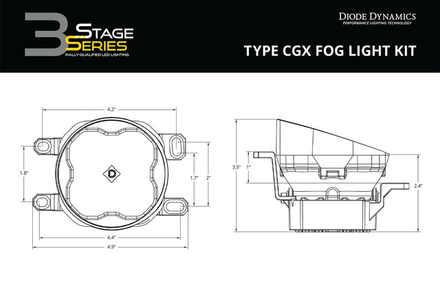 Type Cgx: Diode Dynamics SS3 Fog Lights