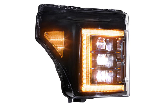 Ford Super Duty (11-16) : phares à LED Morimoto Xb (ambre Drl)