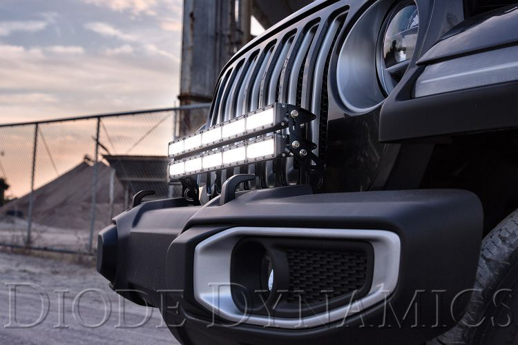 Jeep Jl 2018 2022 Wrangler Bumper Led Light Bar Kit Ess K Customs