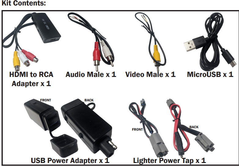 Z Automotive TAZ512 Hdmi Av Input Kit For 8.4″ And 12″ Uc