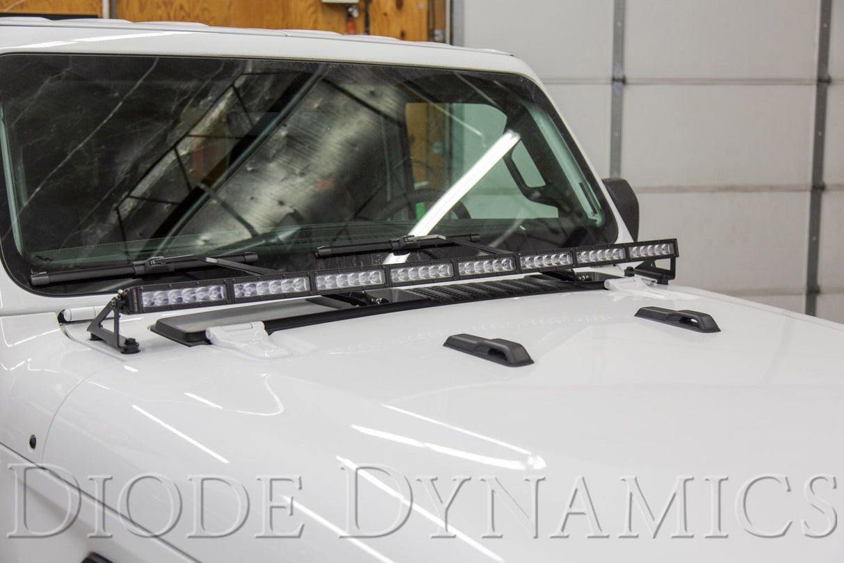 Kit de barre lumineuse LED pour capot Jeep Jl 2018-2022 Wrangler 