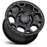 Rhinocéros noir - MIDHILL ​​| 18X8 / ​​Décalage 48 / Modèle de boulon 6X130 | 1880MHL486130M84