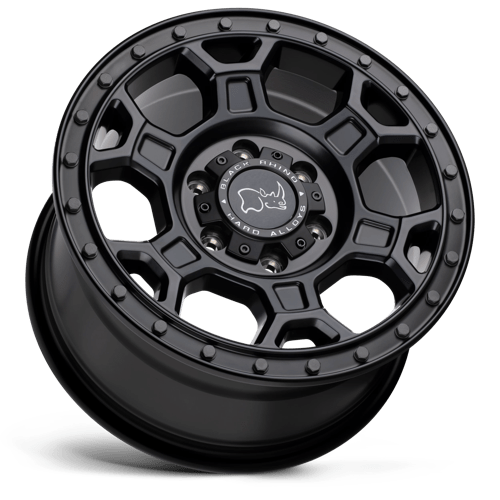 Rhinocéros noir - MIDHILL ​​| 18X8 / ​​Décalage 48 / Modèle de boulon 6X130 | 1880MHL486130M84