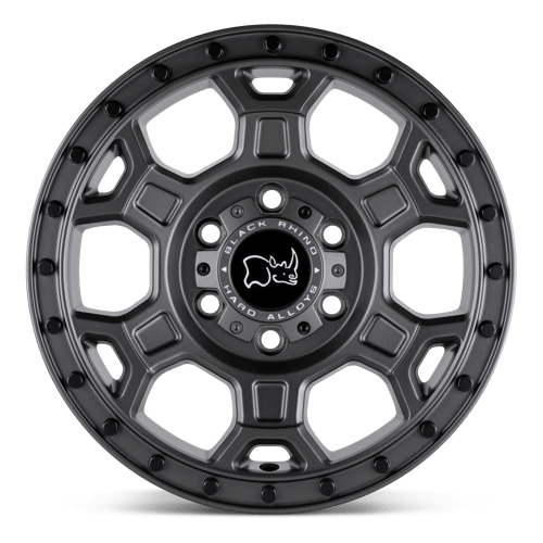 Rhinocéros noir - MIDHILL ​​| 17X8 / Décalage 45 / Modèle de boulon 5X160 | 1780MHL455160G65