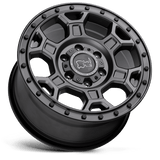 Rhinocéros noir - MIDHILL ​​| 18X8 / ​​Décalage 48 / Modèle de boulon 6X130 | 1880MHL486130G84