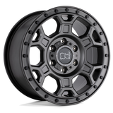 Rhinocéros noir - MIDHILL ​​| 18X8 / ​​Décalage 48 / Modèle de boulon 6X130 | 1880MHL486130G84