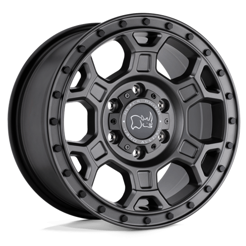 Rhinocéros noir - MIDHILL ​​| 17X8 / Décalage 45 / Modèle de boulon 5X160 | 1780MHL455160G65