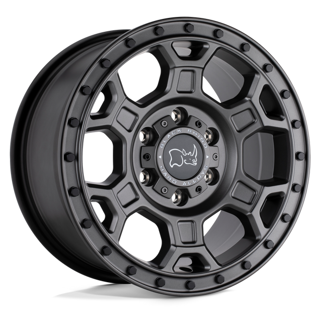 Rhinocéros noir - MIDHILL ​​| 17X8 / Décalage 45 / Modèle de boulon 5X160 | 1780MHL455160G65