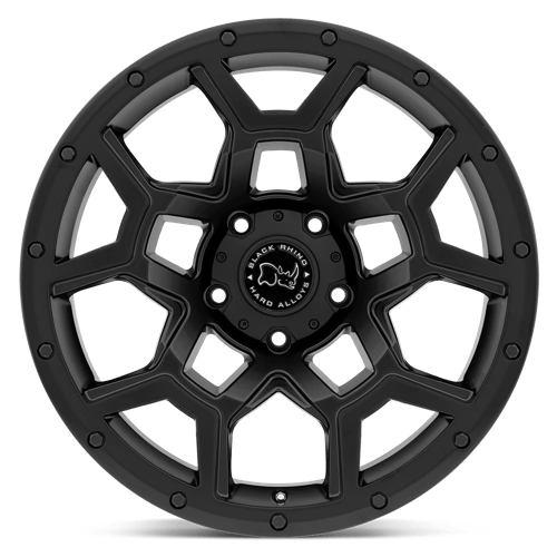 Rhinocéros noir - OVERLAND | 17X9.5 / 6 Décalage / 6X135 Boulon Motif | 1795VRL066135M87