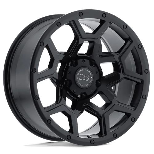 Rhinocéros noir - OVERLAND | 18X9.5 / 6 Décalage / 5X150 Boulon Motif | 1895VRL065150M10