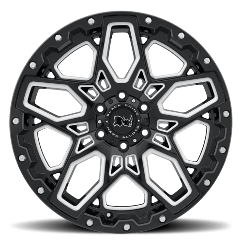 Black Rhino Hard Alloys - SHRAPNEL | Modèle de boulon 17X9,5 / 12 Offset / 6X135 | 1795SHR126135B87