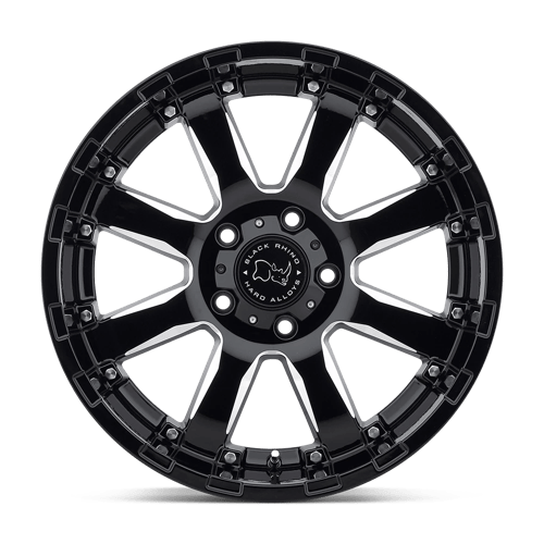 Rhinocéros noir - SIERRA | 17X9 / 12 Offset / 6X139.7 Modèle de boulon | 1790SRA126140B12