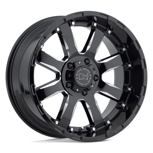 Rhinocéros noir - SIERRA | 18X9 / 12 Décalage / 6X135 Boulon Motif | 1890SRA126135B87