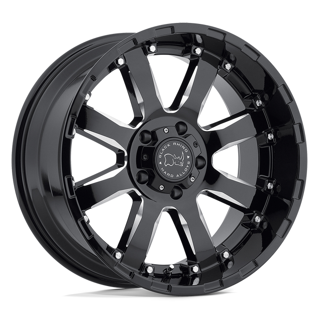 Rhinocéros noir - SIERRA | 17X9 / 12 Offset / 6X139.7 Modèle de boulon | 1790SRA126140B12