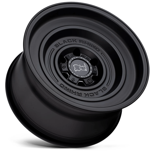 Rhinocéros noir - SOLIDE | 17X9.5 / -18 Décalage / 5X127 Boulon Motif | 1795SLD-85127M71