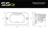 Stage Series C2 2" Sae/Dot Blanc Encastré Led Pod (Paire) 