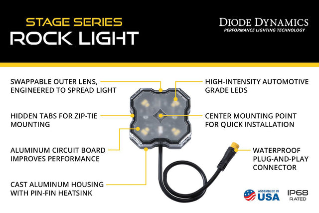 Stage Series Single-Color LED Rock Light (add-on 2-pack)