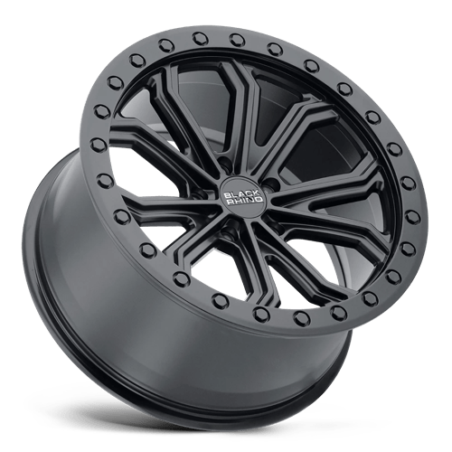 Alliages durs Black Rhino - TRABUCO | Modèle de boulon 17X8 / 25 Offset / 5X120 | 1780TBC255120M76