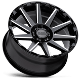 Alliages durs Black Rhino - TYPHOON | 17X9,5 / -18 Offset / 6X139,7 Modèle de boulon | 1795TYN-86140B12