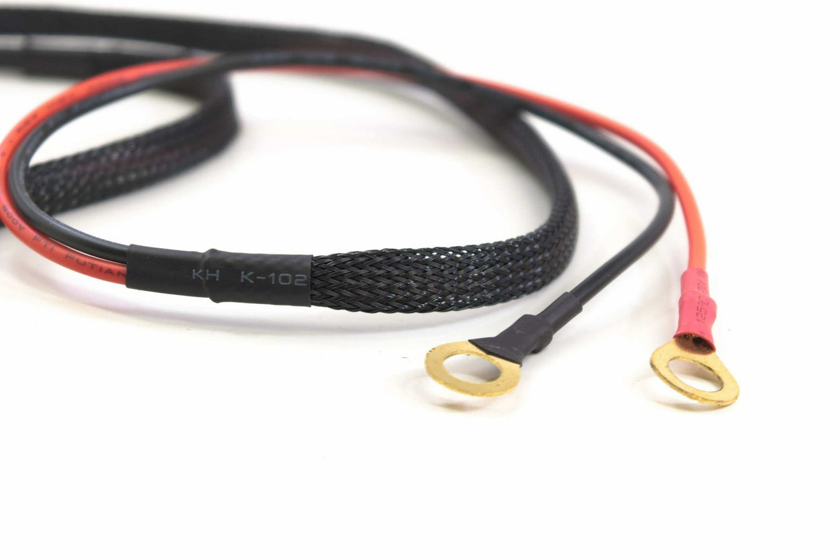 Fused Power Harness W/Terminals (12V +/-)